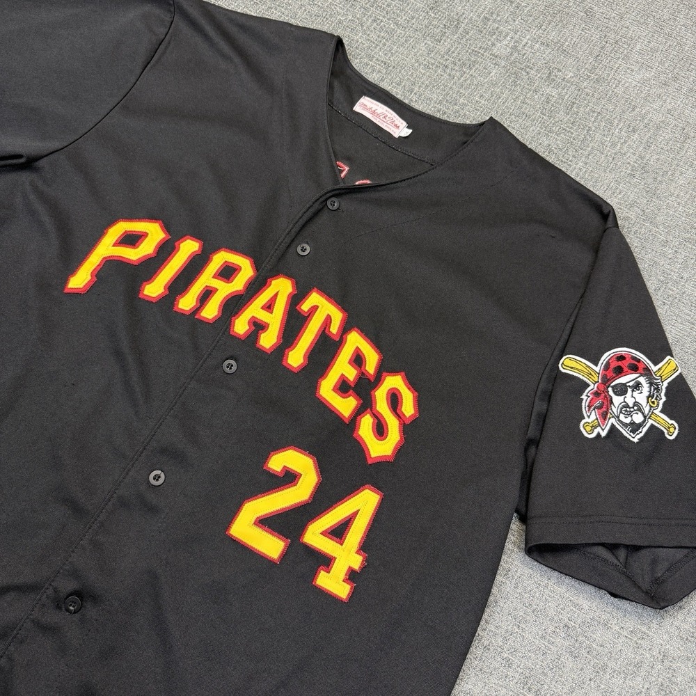 Pittsburgh Pirates Barry Bonds Jersey Sz 54 Black Mitchell & Ness Cooperstown